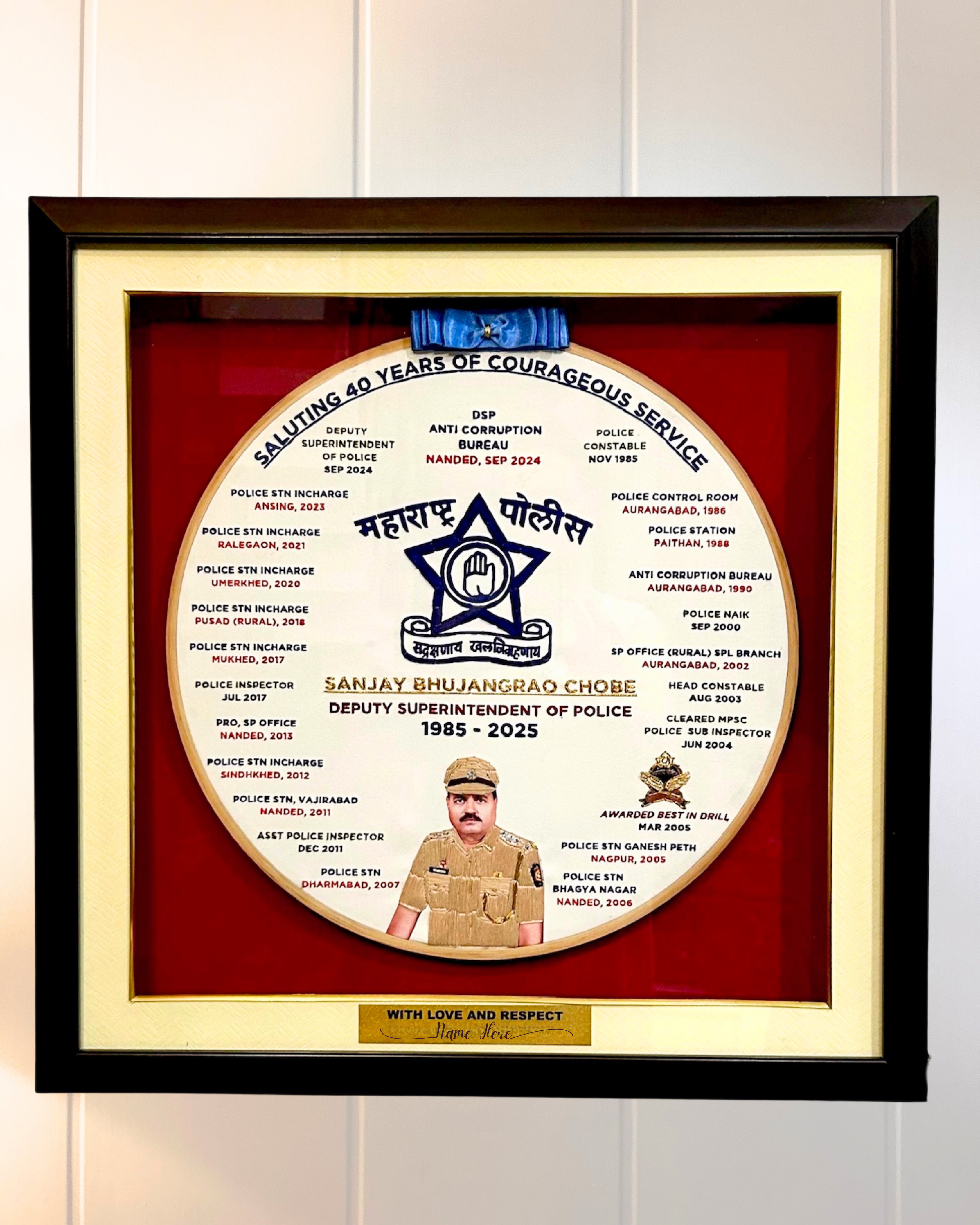 Indian Police Customised Frame